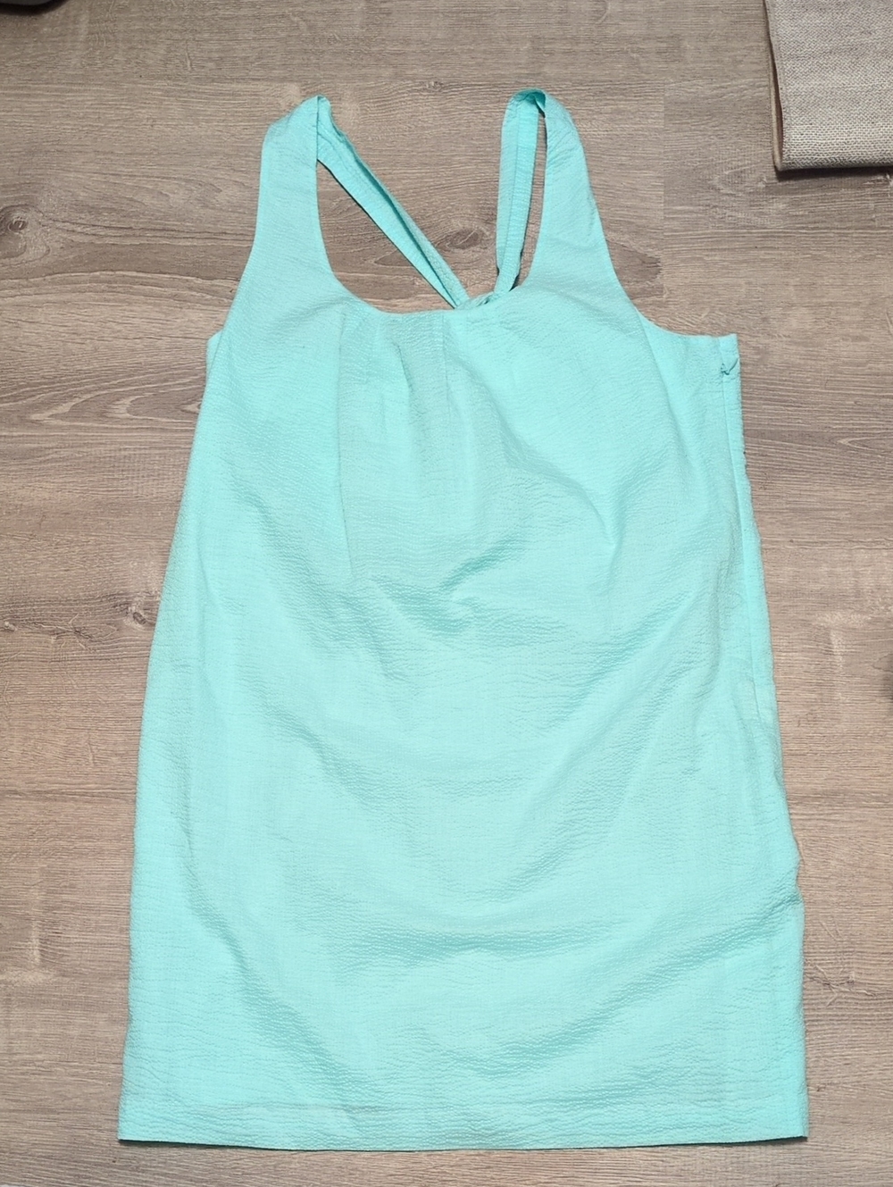 J. Crew Aqua Blue Shift Summer Dress Size 12